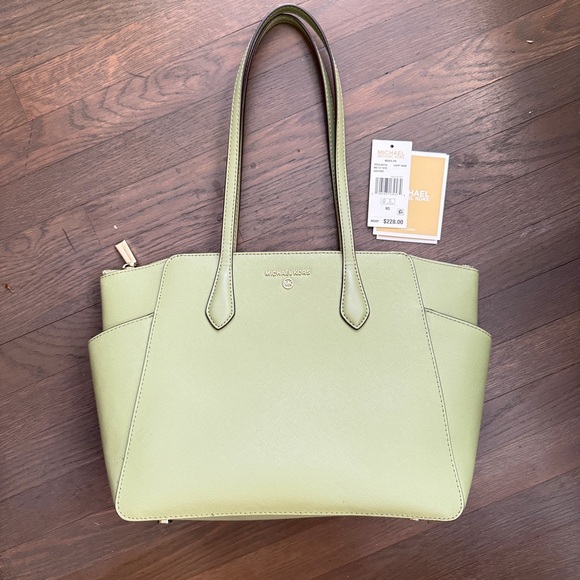 Michael kors marilyn light sage shoulder bag - Picture 1 of 9